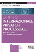 Diritto internazionale privato e processuale. Manuale di sintesi per la prova orale rafforzata 