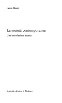 La societÃ  contemporanea. Una introduzione storica
