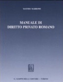 Manuale di diritto privato romano