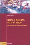 NOMI DI PERSONA NOMI DI LUOGO