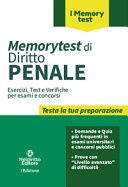 memorytest diritto penale