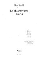 La chiamavamo patria