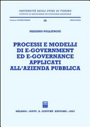 PROCESSI E MODELLI DI E-GOVERNMENT ED E-