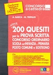 Oltre 200 quesiti per la prova scritta concorso ordinario scuola dell'infanzia e primaria posto comune e sostegno