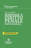 Manuale di DIRITTO PENALE Parte generale