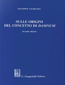 Sulle origini del concetto di damnum