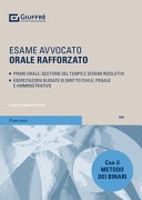 Esame avvocato orale rafforzato. Primo orale