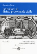 Istituzioni di diritto processuale civile vol.3 