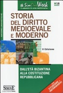 storia del diritto medioevale e moderno