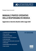 Manuale pratico operativo della responsabilitÃ  medica
