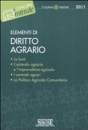 ELEMENTI DI DIRITTO AGRARIO