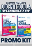 Concorso docenti scuola straordinario TER 2023-2024. Kit: Manuale con teoria e test di verifica per la prova scritta-Quiz commentati per la prova scritta
