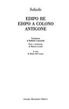 Edipo reÂ­Edipo a ColonoÂ­Antigone